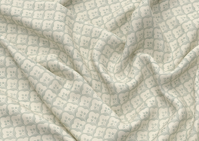 Trellis Prints, Scallop and Bud Green - Made to Measure Curtains - Image 4